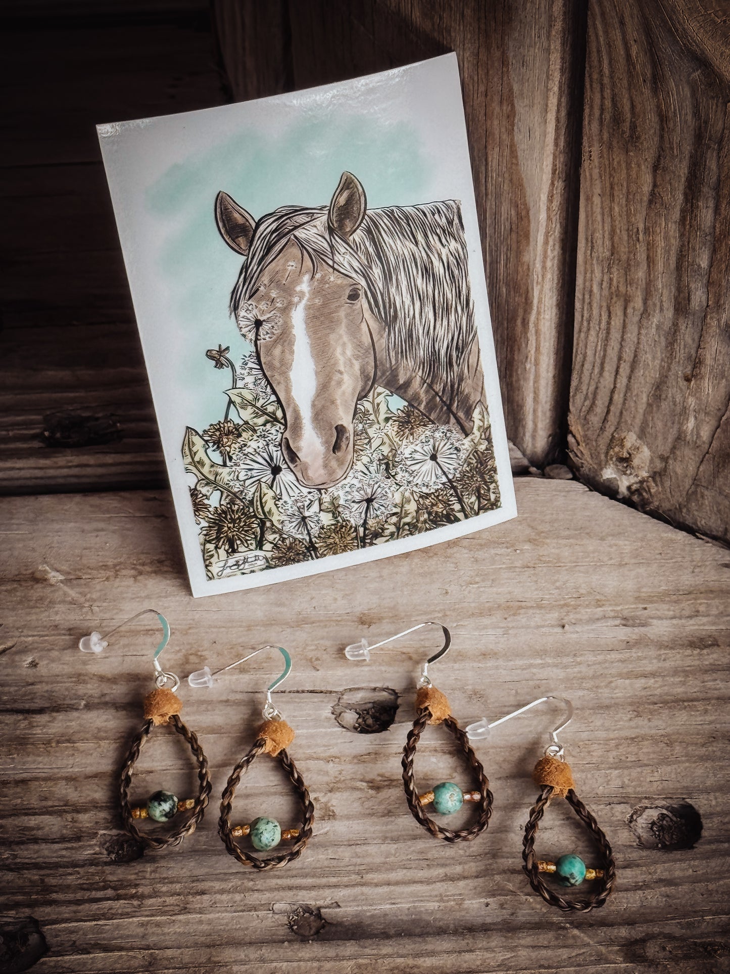Dandy (lion) Turquoise drops