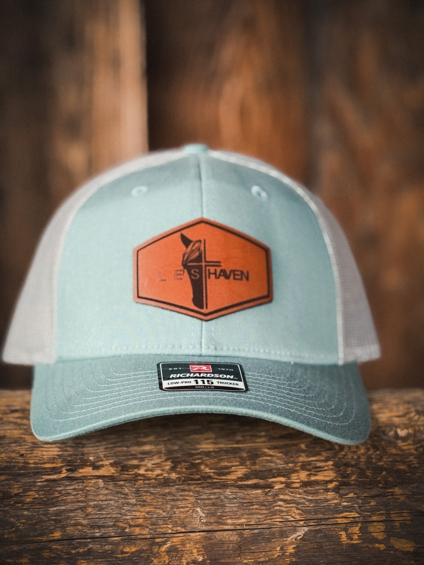 LES Haven Logo Leather Patch Ball Caps