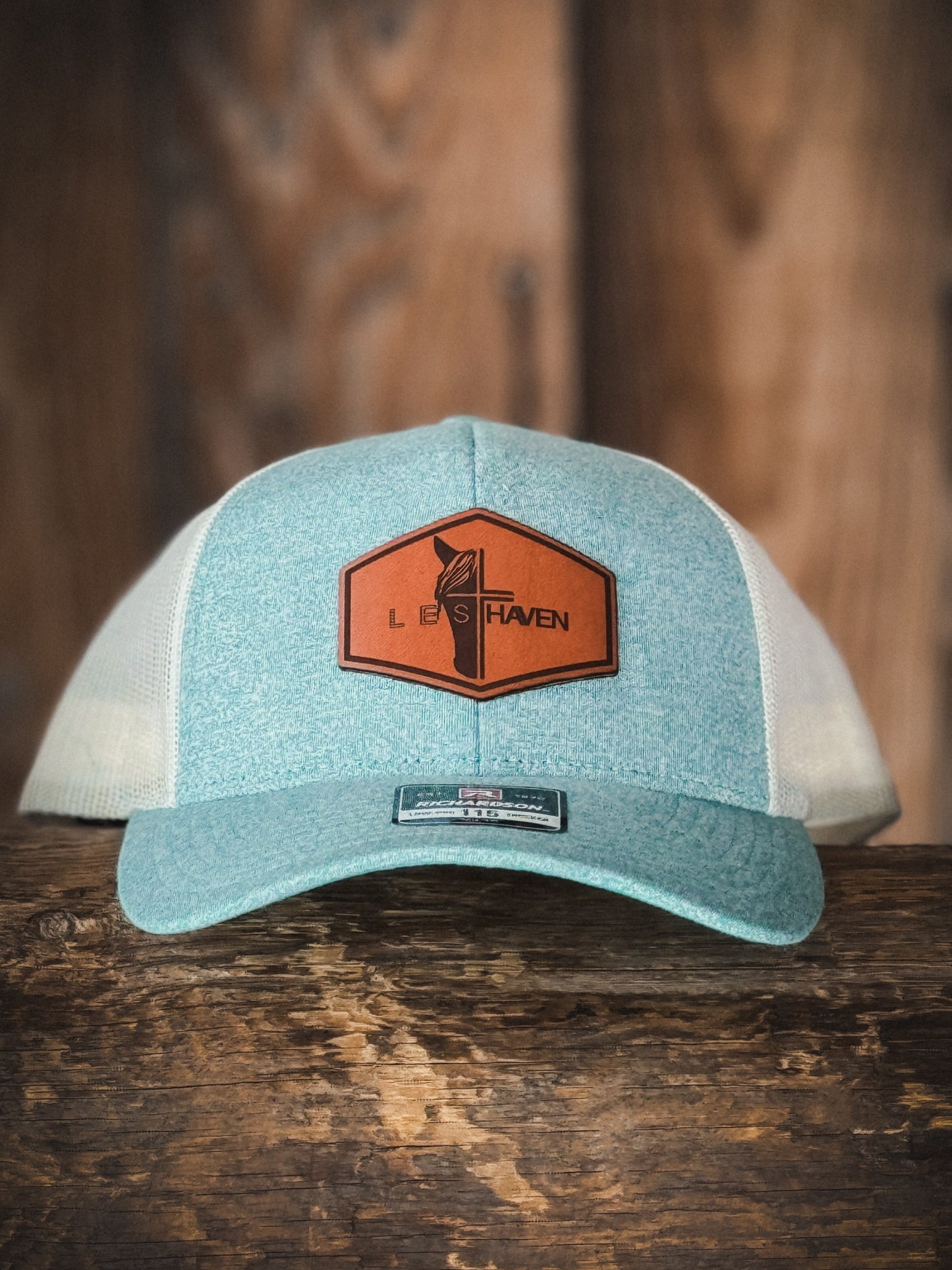 LES Haven Logo Leather Patch Ball Caps