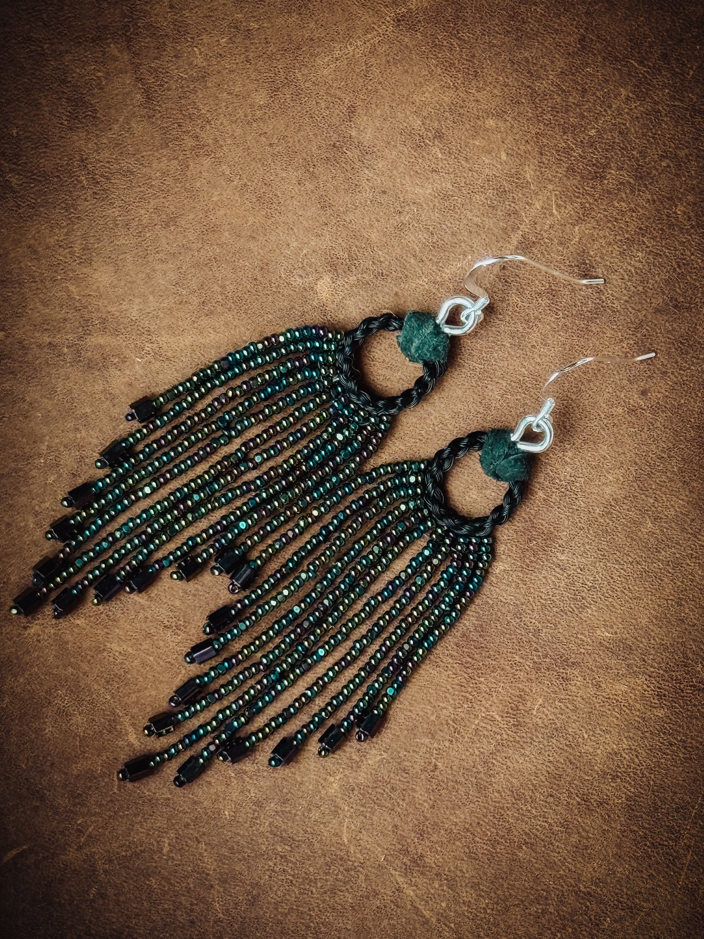 Adaya Beaded Horsehair Earrings
