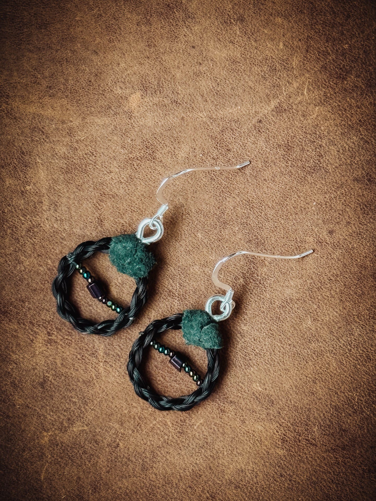Adaya Beaded Horsehair Earrings