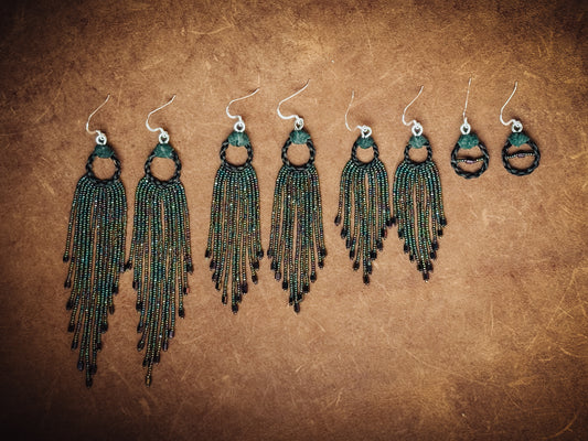 Adaya Beaded Horsehair Earrings